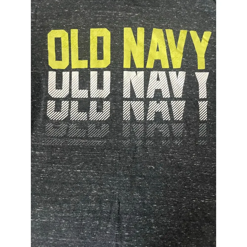 Old Navy Boys Gray Yellow Graphic Short Sleeve T-Shirt Youth Size Medium 8
